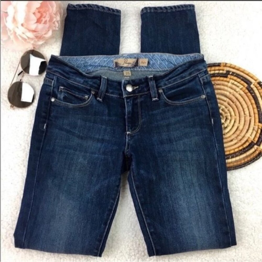 PAIGE Skyline Mid-Rise Skinny Jeans 26